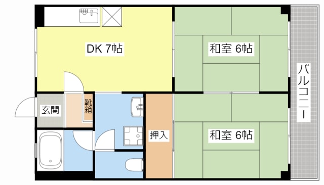 市兵衛第2ビルの物件間取画像