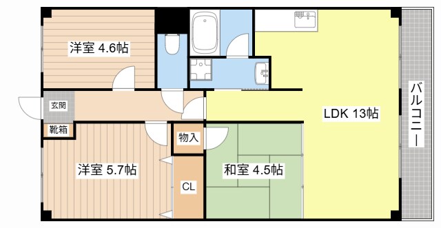 パールグレイスの物件間取画像