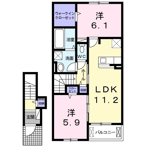 アリビオⅡの物件間取画像