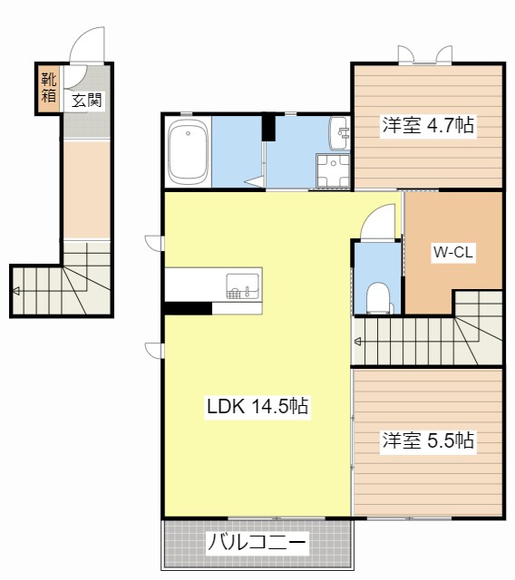 ＭＡＳＴ　ＣＯＵＲＴ　神照の物件間取画像