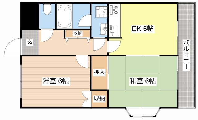 フォレスト旭の物件間取画像