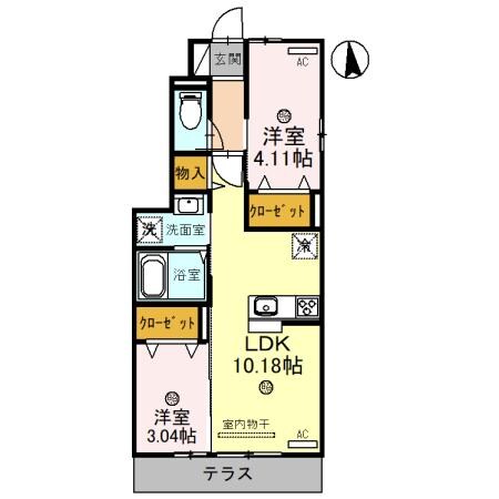 コットンハウスⅤ(ファイブ)の物件間取画像
