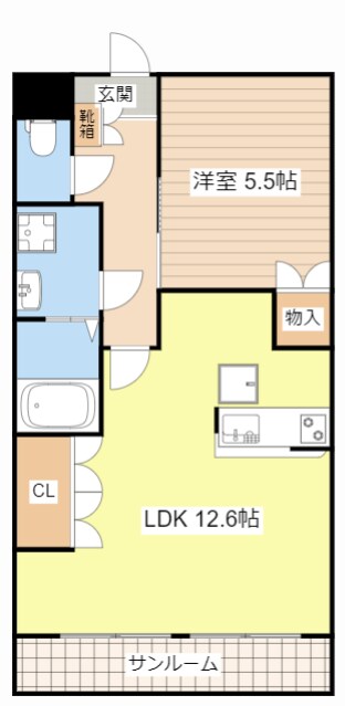 Ｌ‐Ｓｔａｇｅの物件間取画像