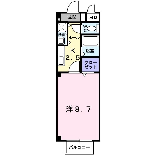 ベル　クールの物件間取画像