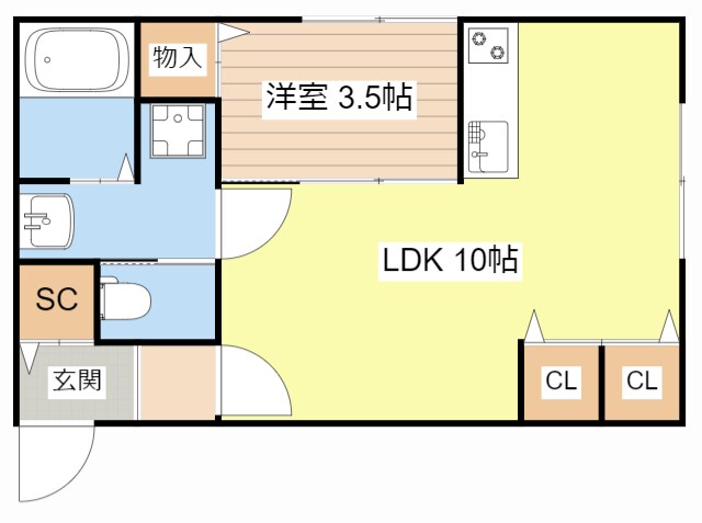 ルアナの物件間取画像