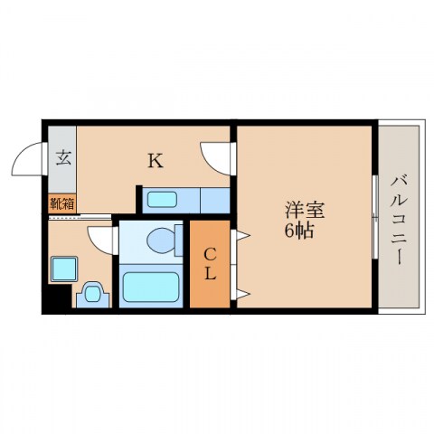 パイン壱番館の物件間取画像