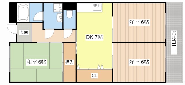 SIXTH AVENUEの物件間取画像