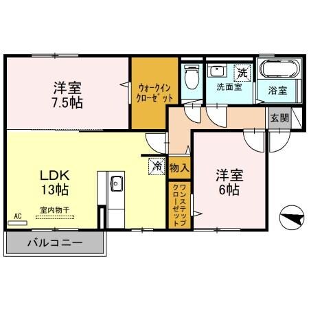 グレイスソシアキトロの物件間取画像
