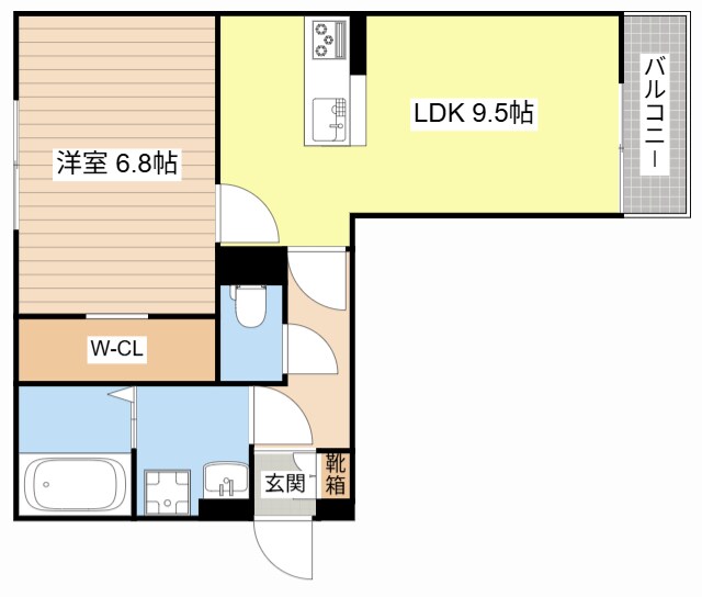 シャーロット石橋駅前の物件間取画像