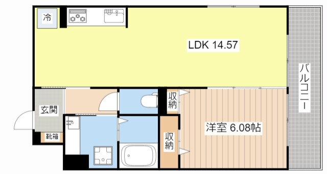 LA・VILLA五箇荘の物件間取画像