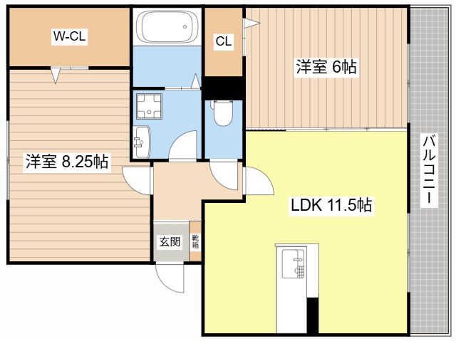 ヴァンサンカンの物件間取画像
