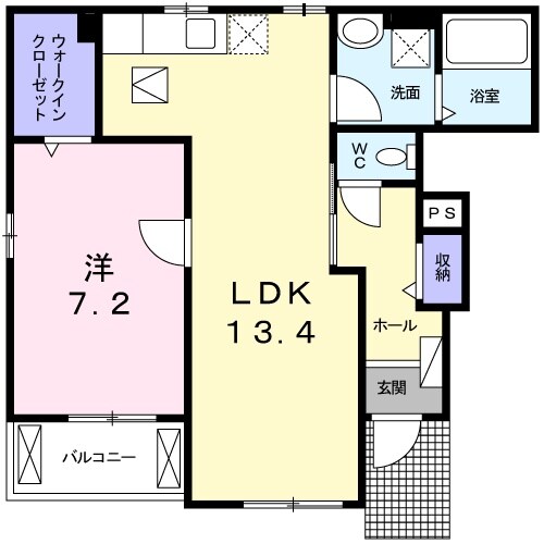 コーポ勢多七番館の物件間取画像