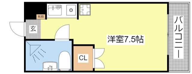 グランドール野洲の物件間取画像