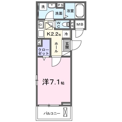 鷹飼町アパートの物件間取画像