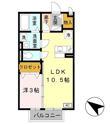 EAST NONAMI 八番館の物件間取画像