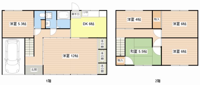 末広町　貸家の物件間取画像