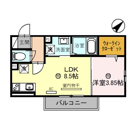 エスパス・ド・ゼン草津町の物件間取画像