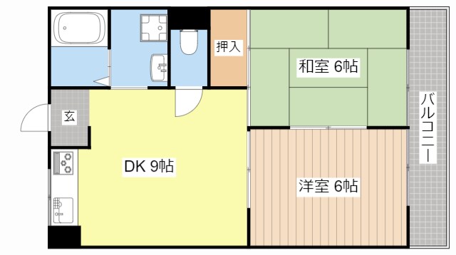 彦根ガーデンハイツの物件間取画像