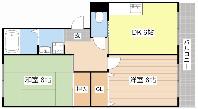 グランベールJINの物件間取画像