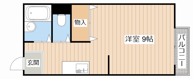 サンシティ長浜A棟の物件間取画像