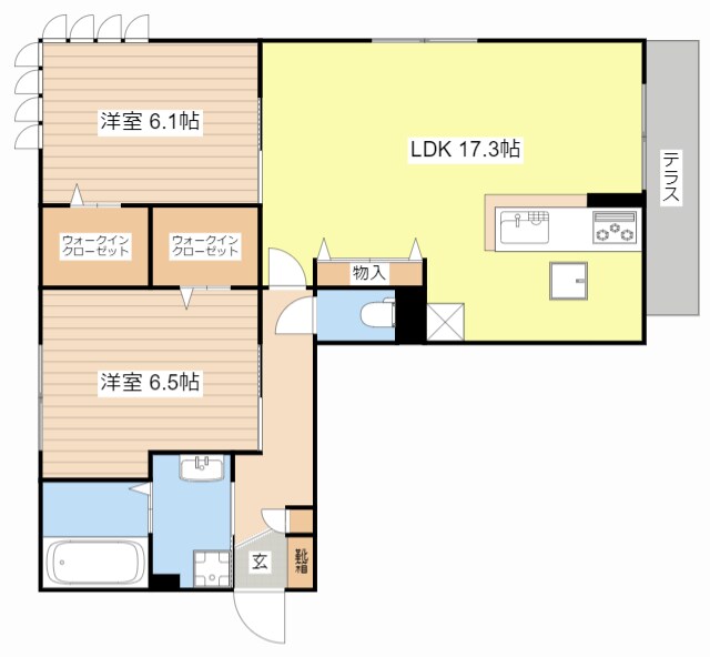 Bellezza大津京の物件間取画像