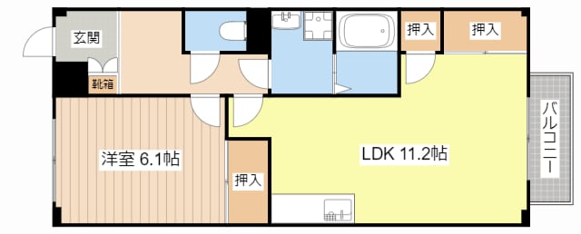 クレストビレッジⅢの物件間取画像