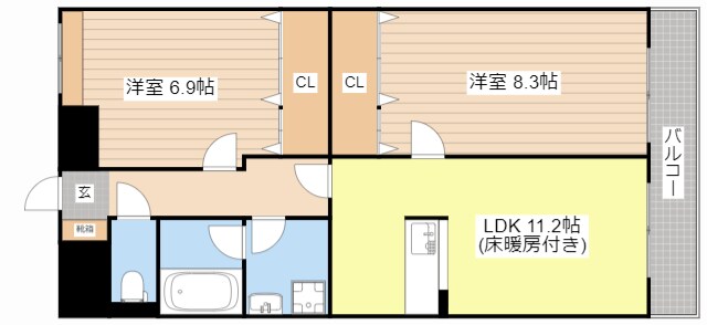 織花舘の物件間取画像