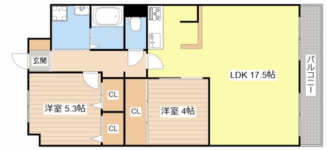 プラージュカンサイの物件間取画像