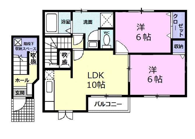 ラ　シエスタの物件間取画像