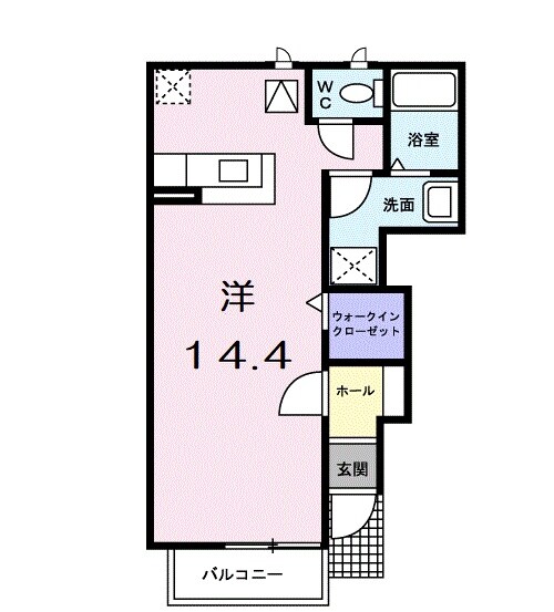 ベル　フィオーレⅡの物件間取画像