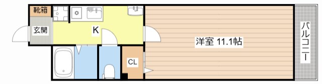 プラージュカンサイの物件間取画像