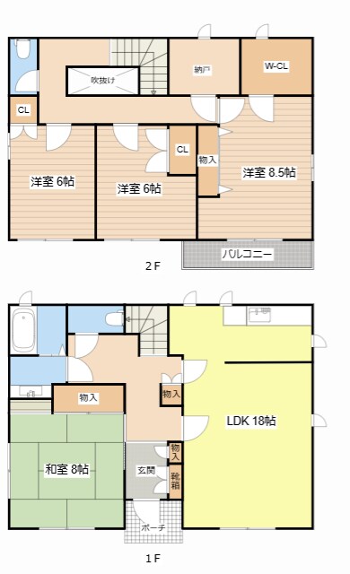 弥高町貸家の物件間取画像