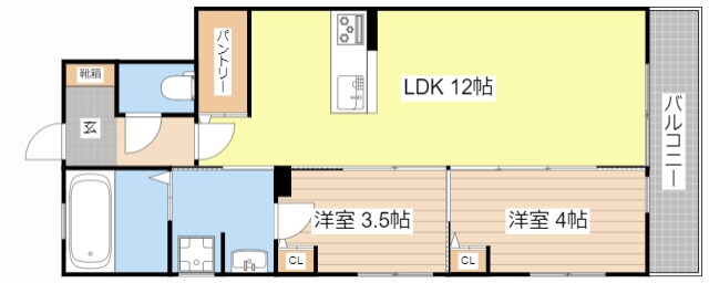 アマネクイーストの物件間取画像