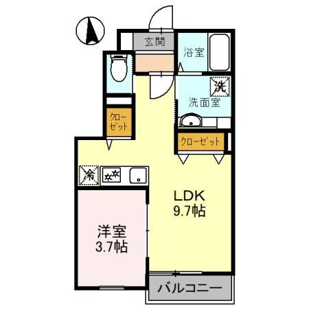 DHCR彦根古沢町の物件間取画像