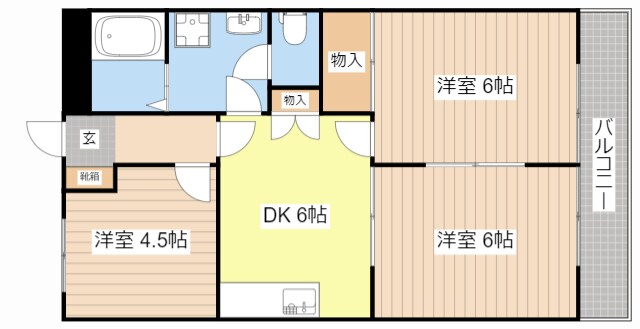 パッションエスポアの物件間取画像