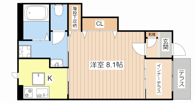 高宮町アパート新築工事の物件間取画像