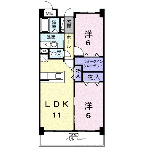 エスト　ヴィラージュの物件間取画像