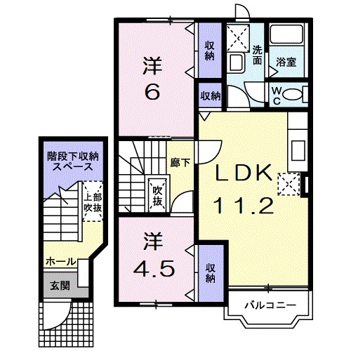 セレーノⅠの物件間取画像