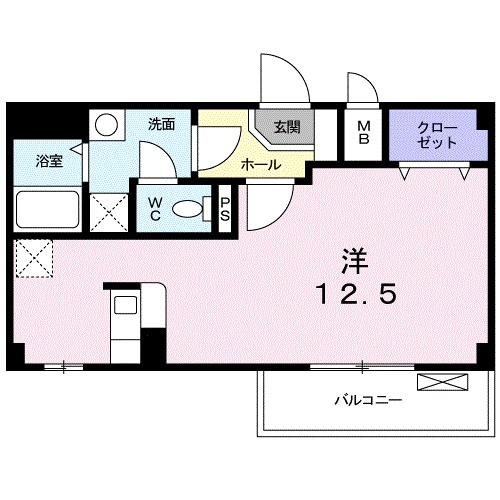 パルコ庄界の物件間取画像