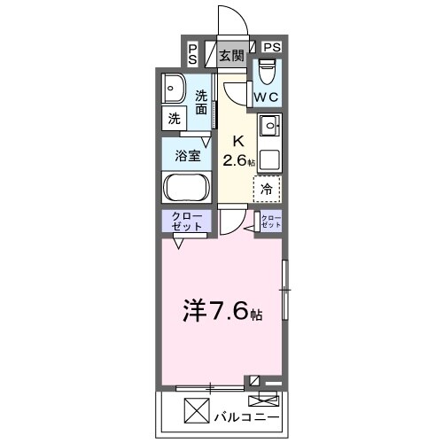 キャッスルサイド　アサヒの物件間取画像