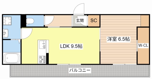 シャーロット石橋駅前の物件間取画像