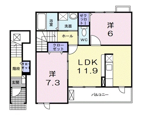 ラネージュⅡ番館の物件間取画像