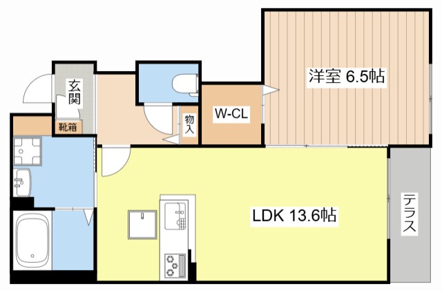 山階町新築アパートの物件間取画像