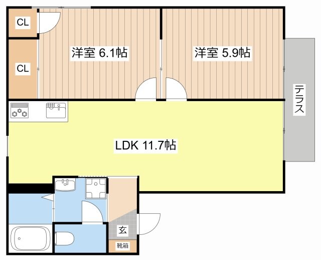 メゾン　安土館の物件間取画像