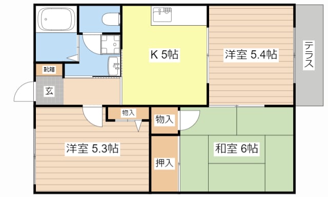 コーポ　ツジタツの物件間取画像