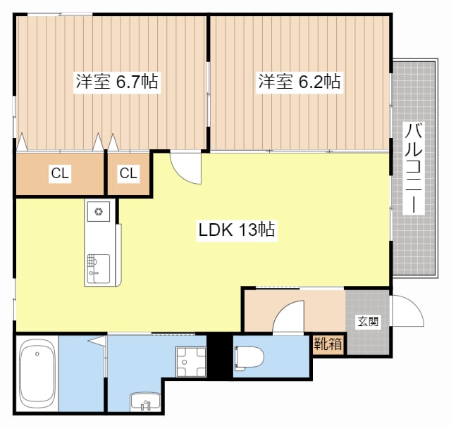 モンメゾンの物件間取画像