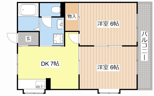 グランドール野洲の物件間取画像