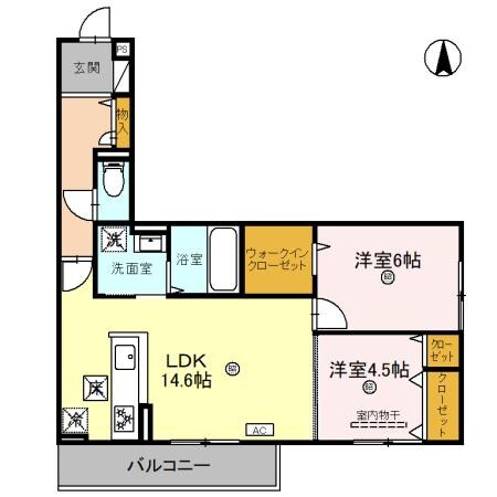 Palais Poire（パレ・ポワール）　A棟の物件間取画像