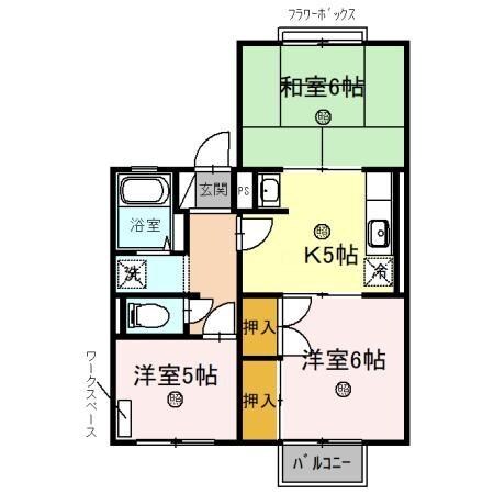 とらおかマンションの物件間取画像