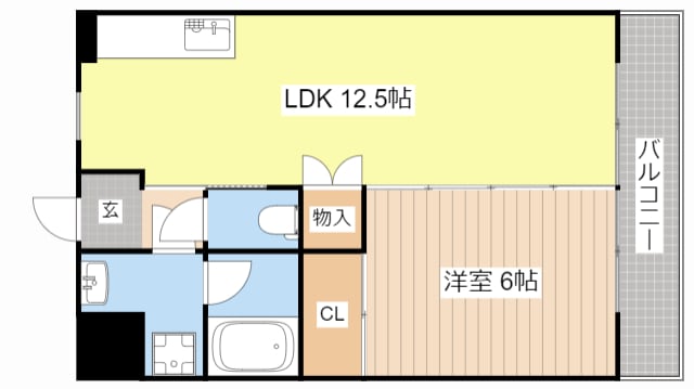 フラワー５番館の物件間取画像